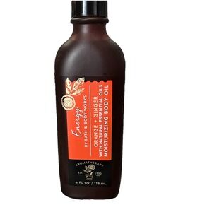 Bath & Body Works Energy Orange Ginger Massage Oil Discontinued Rare Find